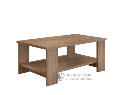 BERNARDO, konferenční stolek 90x55cm, dub craft dunkel