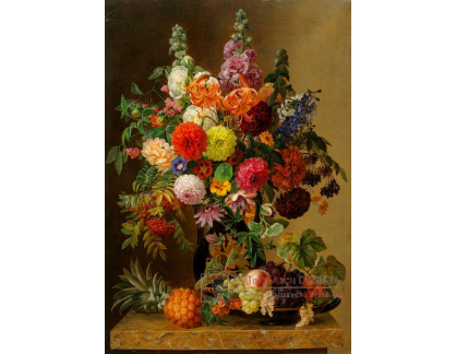 A-1445 Johan Laurentz Jensen - Aranžmá s květinami a ovocem