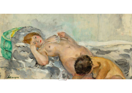 A-7180 Henri Lebasque - Akt s perlovým náhrdelníkem