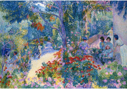 A-7422 Henri-Edmond Cross - Odpoledne na zahradě