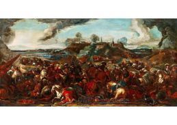 D-9888 Pieter Hofmans - Bitevní scéna během tureckého obléhání Vídně