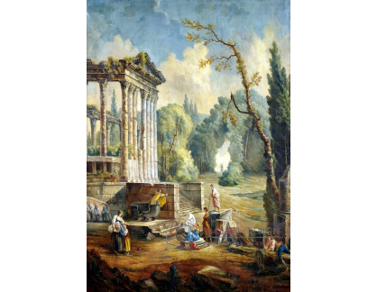 VF300 Hubert Robert - Krajina se zříceninou chrámu