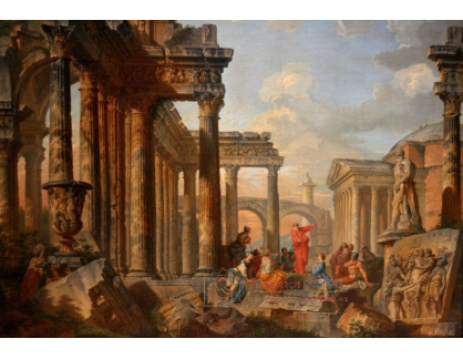 SO VI-295 Giovanni Paolo Panini - Románské zříceniny s kazatelem