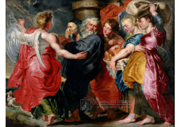 SO XII-205 Jacob Jordaens - Útěk Lota a jeho rodiny ze Sodomy