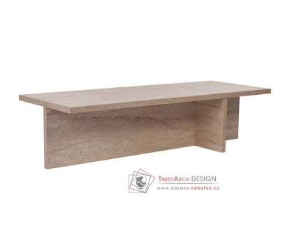 HARBOR, konferenční stolek 120x45cm, traventin