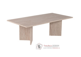 SABIN, konferenční stolek 119x60cm, traventin