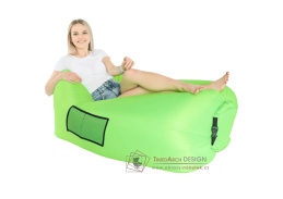 LEBAG, nafukovací sedací vak - lazy bag, zelená