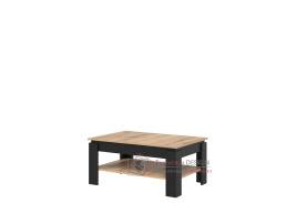 S-LINE L07, konferenční stůl 102x68cm, černá / dub evoke