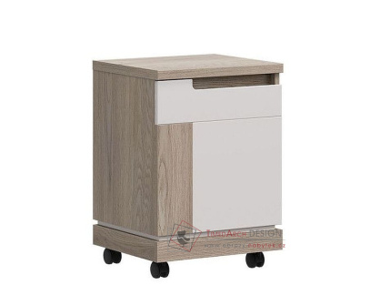 ASTON AN13, mobilní kontejner 1-dveřový, dub cremona / kašmír