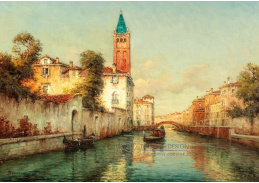 D-9263 Antoine Bouvard - Benátský kanál s gondoliérem