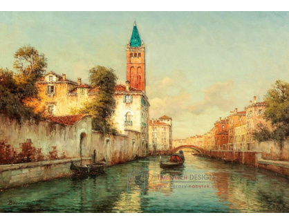 D-9263 Antoine Bouvard - Benátský kanál s gondoliérem