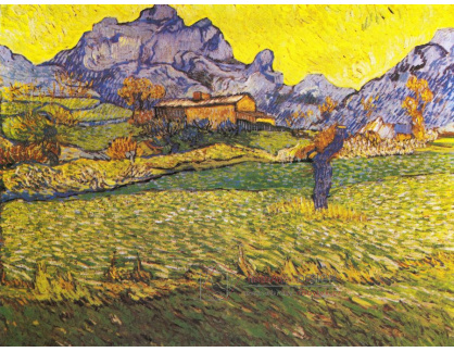 A-27 Vincent van Gogh - Louka v horách Le Mas de Saint Paul