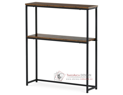 CT-G1082 OLW, konzolový stolek, černá / staré dřevo