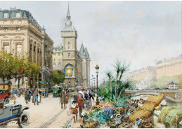 SO XI-440 Eugene Galien-Laloue - Květinový trh na Seině
