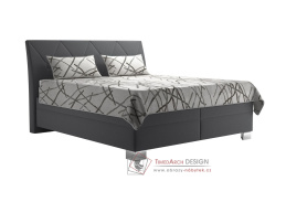 TIFFANY, postel 180x200cm - matrace IVANA PLUS, látky ENJOY 23 ASH / LARISA DUO 1A