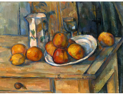 D-8209 Paul Cézanne - Zátiší s mléčným džbánem a ovocem
