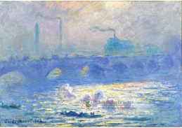 VCM 184 Claude Monet - Most Waterloo v Londýně