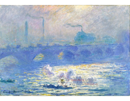 VCM 184 Claude Monet - Most Waterloo v Londýně