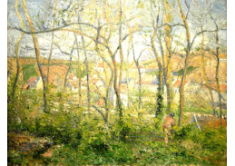 VCP-315 Camille Pissarro - Lesnatá krajina u Hermitage v Pontoise