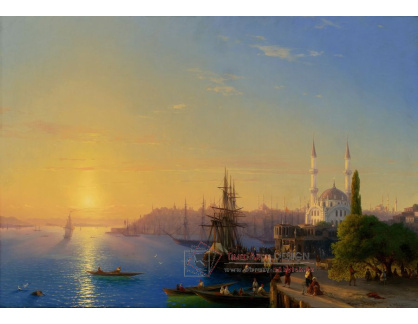 VR-368 Ivan Konstantinovič Ajvazovskij - Pohled na Konstantinopol a Bospor