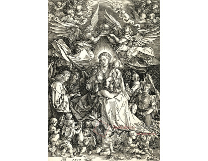 VR12-129 Albrecht Dürer - Madonna obklopená mnoha anděly