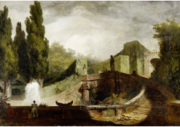 D-7338 Jean Honoré Fragonard - Velké schodiště Villa d'Este v Tivoli