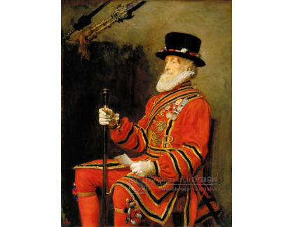 VANG19 John Everett Millais - Gardista na stráži