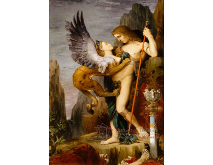 VF289 Gustave Moreau - Oidipus a Sfinga