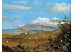 VU114 Enoch Wood Perry - Růžový ranč Ulupalakua, na svazích v Haleakala, Maui roku 1865