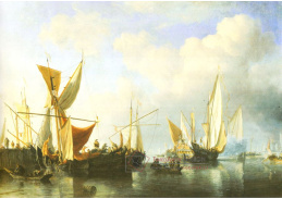 VL241 Willem van de Velde - Lodě v přístavu