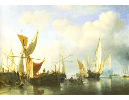 VL241 Willem van de Velde - Lodě v přístavu