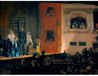 SO XVI-21 Adolph Menzel - Divadlo v Paříži