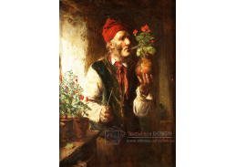 KO V-339 William Harris Weatherhead - Muž s dýmkou a pelargonii