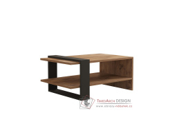 OVA, konferenční stolek 80x55cm, dub / antracit