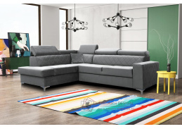 SILK, sedací souprava - levá, látka Mercedes 70 světle šedá
