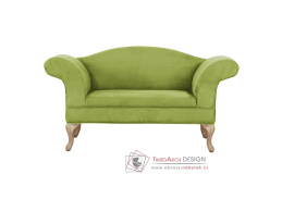 FABRICIO, pohovka, dub zlatý / látka zelená