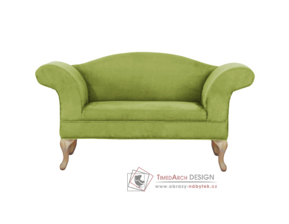 FABRICIO, pohovka, dub zlatý / látka zelená