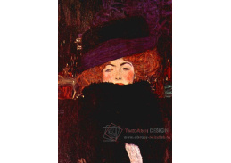 R3-19 Gustav Klimt - Dáma s kloboukem a péřovým boa