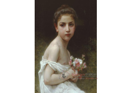 R15-127 Adolph William Bouguereau - Děvče s kyticí