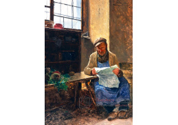 A-4878 Josef Kinzel - Čtenář novin po práci