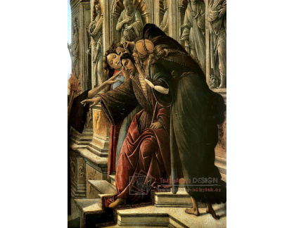 VR17-20 Sandro Botticelli - Pomluva Apellese, detail