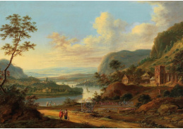 DDSO-1711 Johann Christian Vollerdt - Rozsáhlá říční krajina