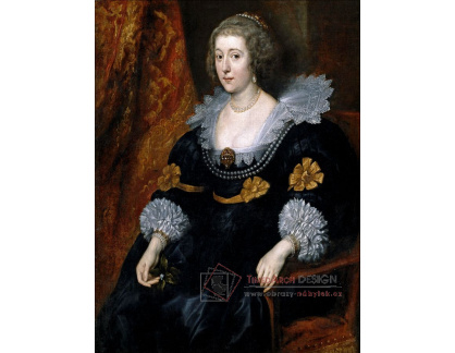 PORT-533 Anthony Van Dyck - Portrét Amalie zu Solms-Braunfels