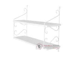 SERAMONI, nástěnná police, bílá