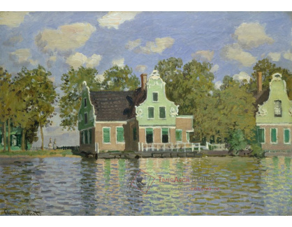 A-320 Claude Monet - Domy na břehu řeky Zaan