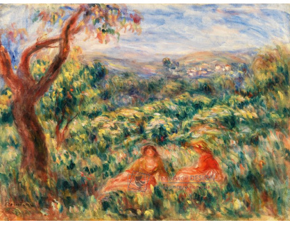 D-6847 Pierre-Auguste Renoir - Krajina se dvěmi dívkami