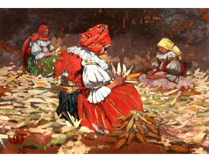 D-8982 Joža Uprka - Ženy loupající kukuřici