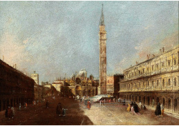 DDSO-1583 Francesco Guardi - Piazza San Marco v Benátkách