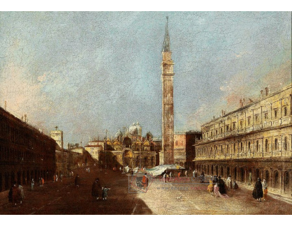 DDSO-1583 Francesco Guardi - Piazza San Marco v Benátkách