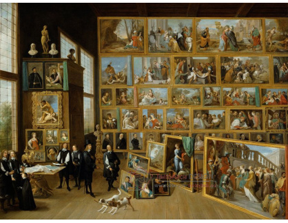 SO XI-353 David Teniers - Arcivévoda Leopold Vilém v jeho galerii v Bruselu